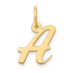 14k Small Script Letter A Initial Charm