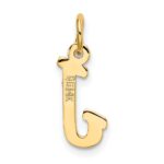 14k Small Script Letter J Initial Charm - Image 3