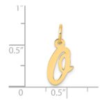 14k Small Script Letter O Initial Charm - Image 4