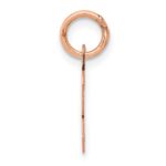 14k Rose Gold Small Script Letter K Initial Charm - Image 2