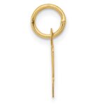 14k Small Script Letter W Initial Charm - Image 2