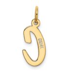 14k Medium Script Letter C Initial Charm - Image 3