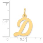 14k Medium Script Letter D Initial Charm - Image 4