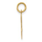 14k Medium Script Letter V Initial Charm - Image 2