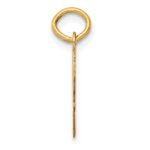 14k Medium Script Letter W Initial Charm - Image 2