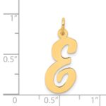14k Large Script Letter E Initial Charm - Image 4