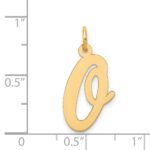 14k Large Script Letter O Initial Charm - Image 4
