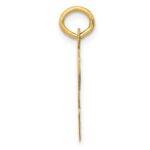 14k Large Script Letter V Initial Charm - Image 2