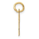 14k Small Block Letter F Initial Charm - Image 2