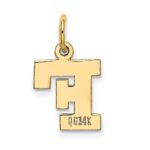 14k Small Block Letter F Initial Charm - Image 3