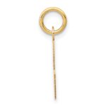 14k Small Block Letter L Initial Charm - Image 2