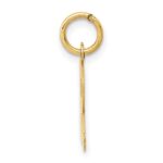 14k Small Block Letter R Initial Charm - Image 2