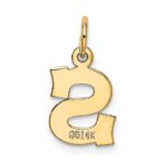 14k Small Block Letter S Initial Charm - Image 3