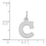 14KW Small Block Letter C Initial Charm - Image 3