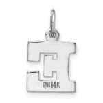 14KW Small Block Letter E Initial Charm - Image 4