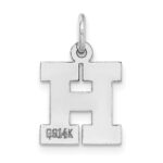 14KW Small Block Letter H Initial Charm - Image 4