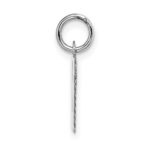 14KW Small Block Letter N Initial Charm - Image 2