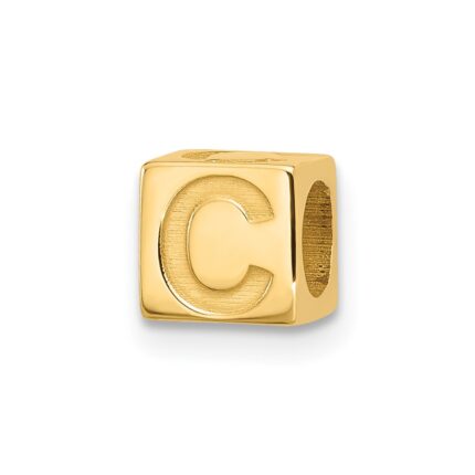 14ky Alphabet Bead Letter C