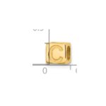 14ky Alphabet Bead Letter C - Image 4